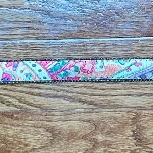 LIKE NEW Dakota Metallic Gold & Multi Colour Fashion Belt in 33”
